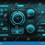 Modern Holographic Display of Futuristic Interface with Interactive ...